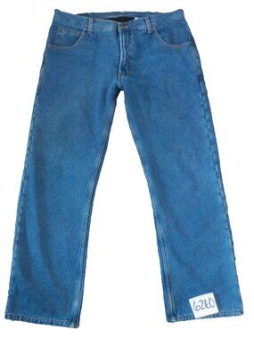 Key Insulated Fleece Lined Blue Denim Looser Fit Jeans Men's Size 36 x 32